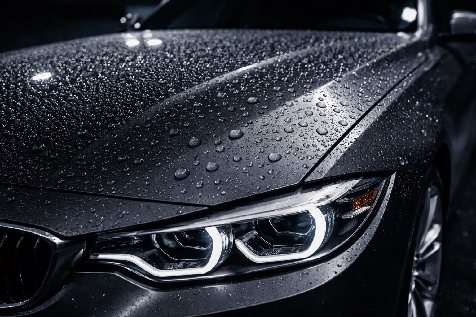 Auto mit Keramikversiegelung im Sommer