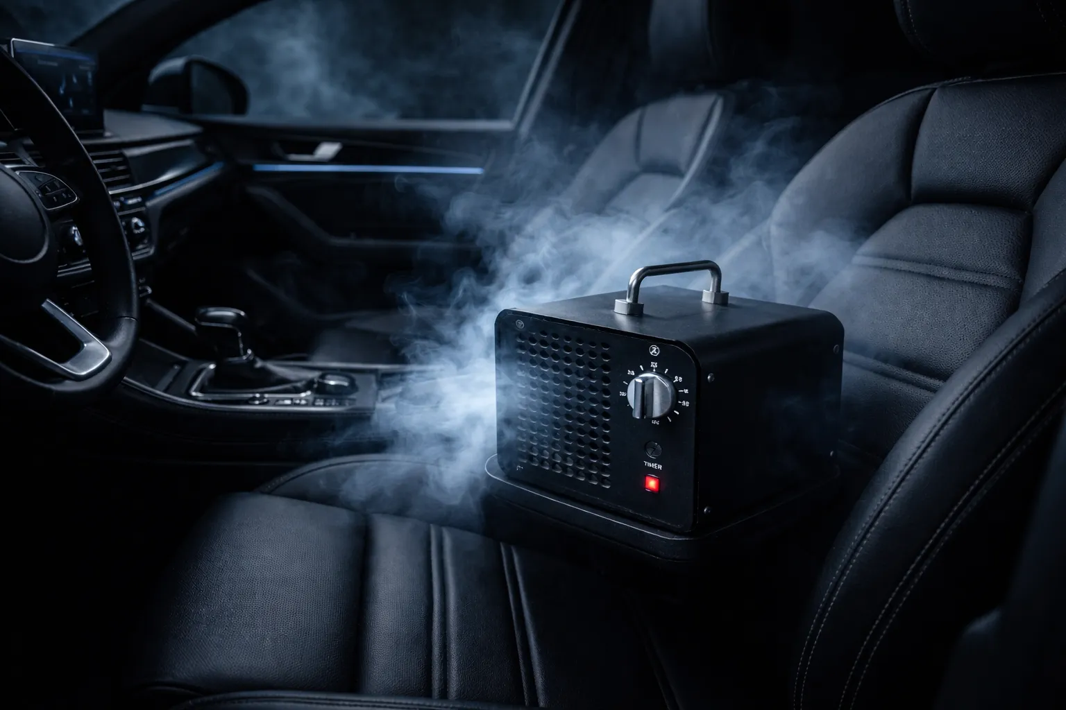 Ozonbehandlung im Auto